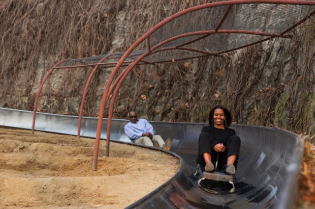Michelle Obama on Great Wall 